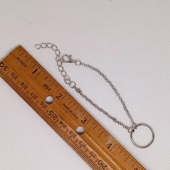 Stainless Steel Bracelet with Open Ring Pendant Jewelry #5 - Picture 3 of 8